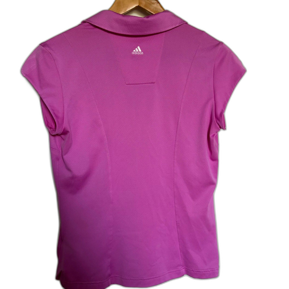 Adidas ClimaCool Golf Polo Womens Purple Size M - Picture 2 of 3